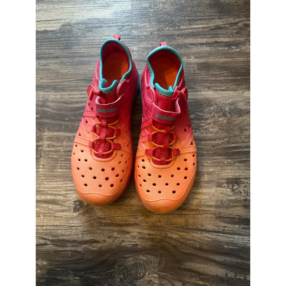 Stride Rite Phibian Made2Play‎ Pink Orange Ombre Water Shoes Kids Size 5.5